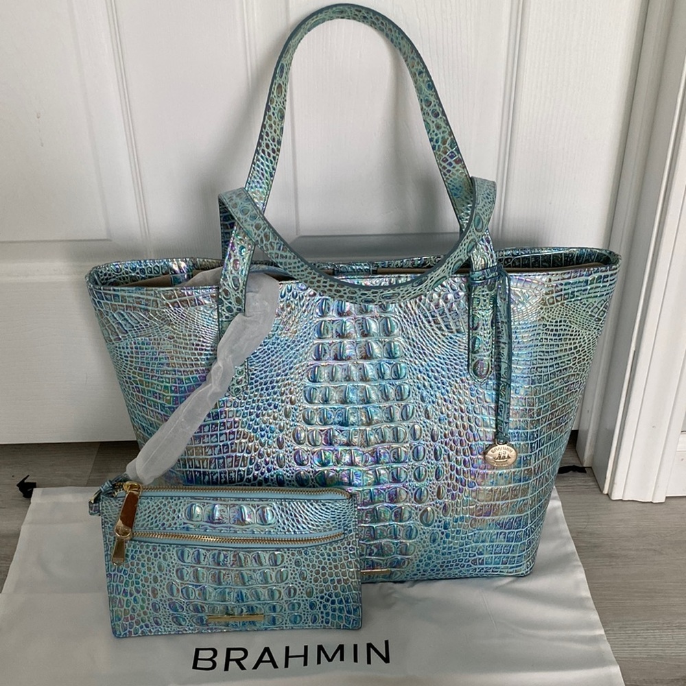 NWT Brahmin Brooke Wonderland Melbourne. Genuine leather.